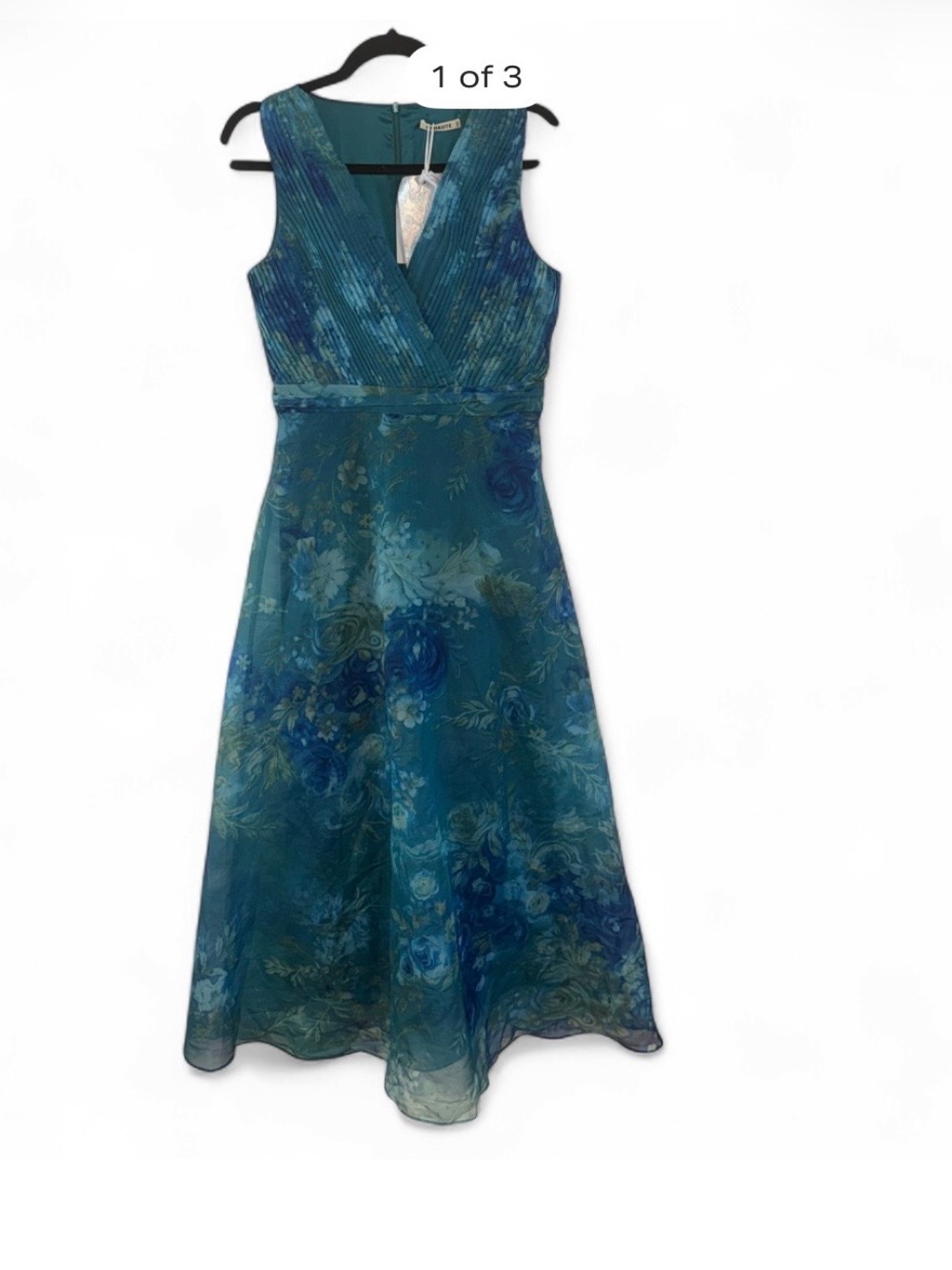 Fehaute Elegant V-Neck Floral Maxi Dress